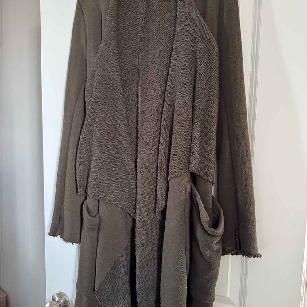 Elegant Women's Olive Cape Coat